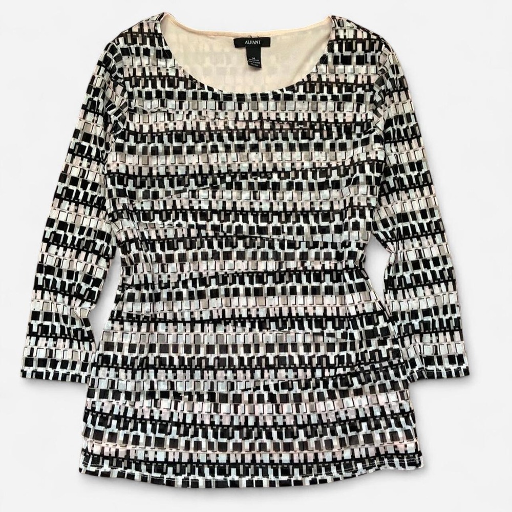Alfani Y2K Babydoll Multicolor retro top size M